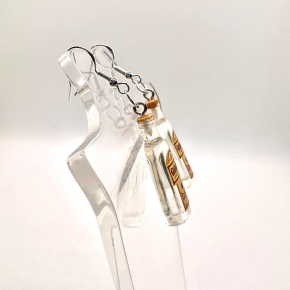 Gordons Gin Earrings - Alcohol Earrings - New Years Earrings - Party Earrings - Picture 3 of 8